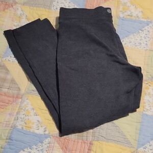 Gray High-Waisted Yoga Pants